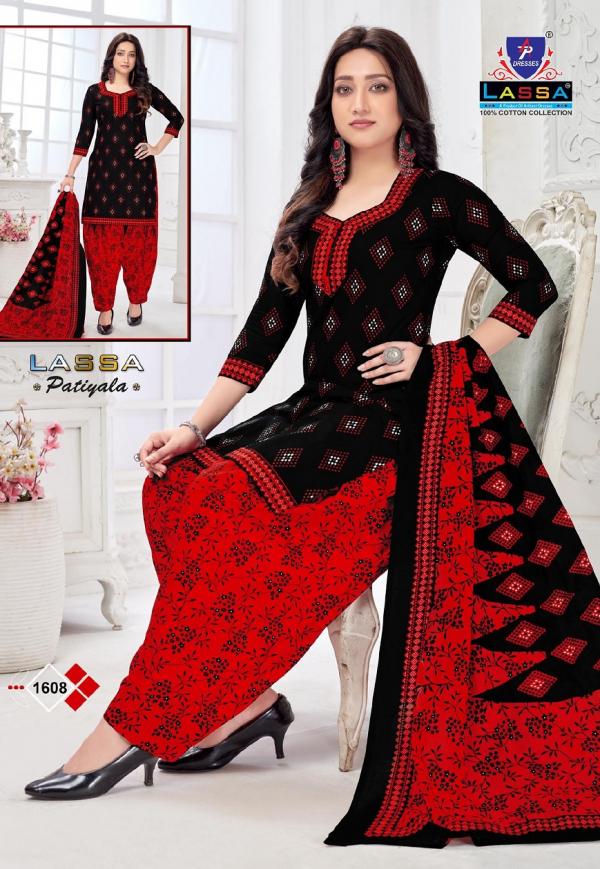 Ap Lassa Patiyala Vol-16 Cotton Designer Patiyala Dress Material 